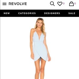 Superdown light blue cocktail dress, worn once